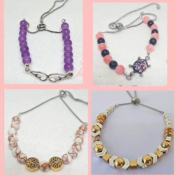 Adjustable Stainless Steel Box Slider Chain for DIY Bracelet Making in Goldtone - Picture 2 of 5